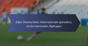 Eldor Shomurodov: Internationale optredens, Grote toernooien, Bijdragen